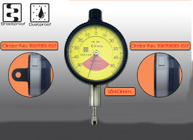 Small Dial Indicators Range 0 - 1mm. Graduation 0.01mm. [series 1929]