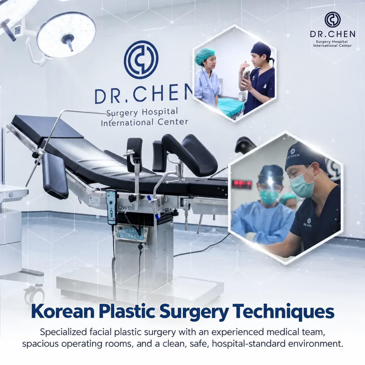 Hospital operating room for plastic surgery in Bangkok Thailand