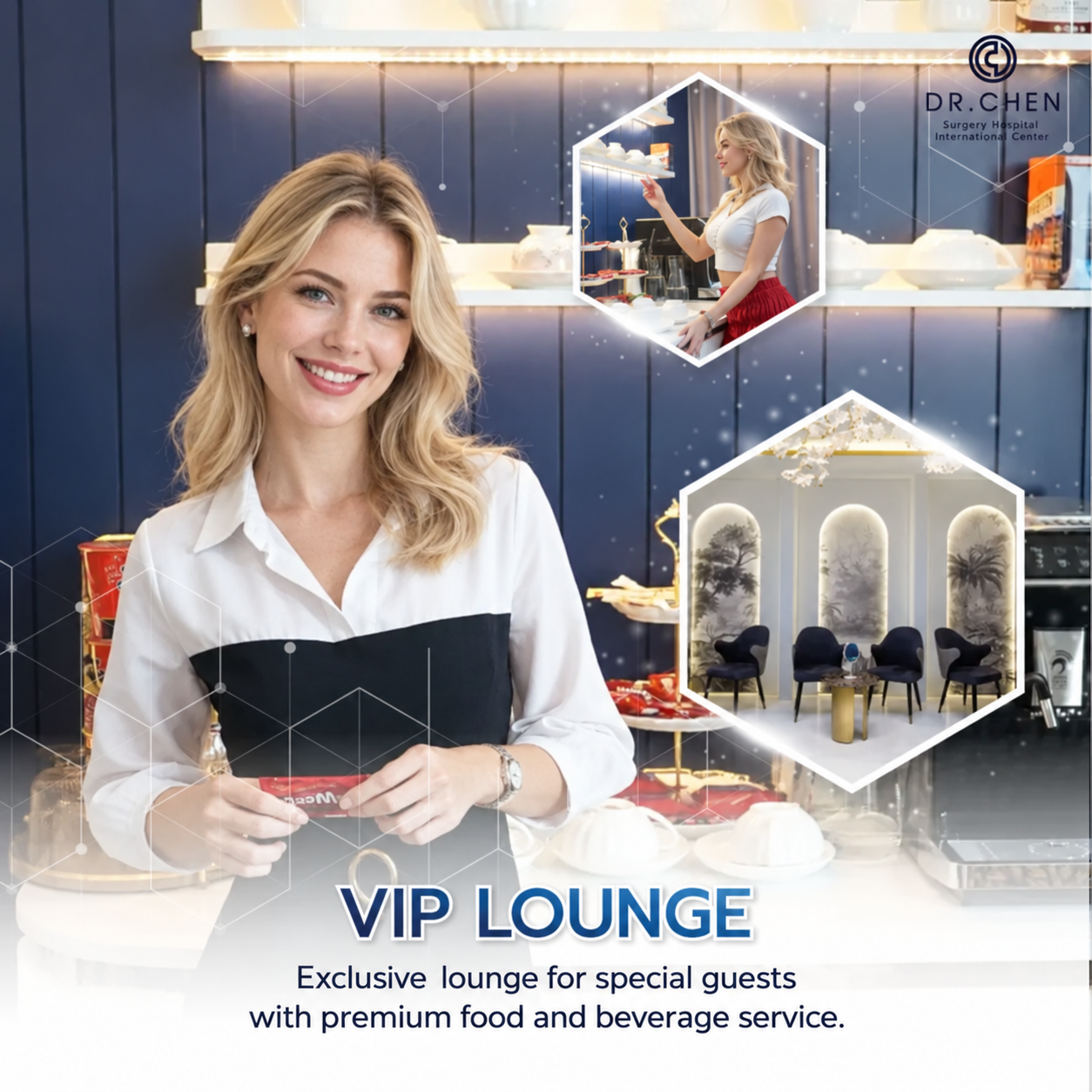VIP lounge for international patients at DCH Hospital Bangkok