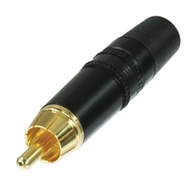 คอนเนคเตอร์ RCA Male Plug สีดำ NEUTRIK NYS373-0