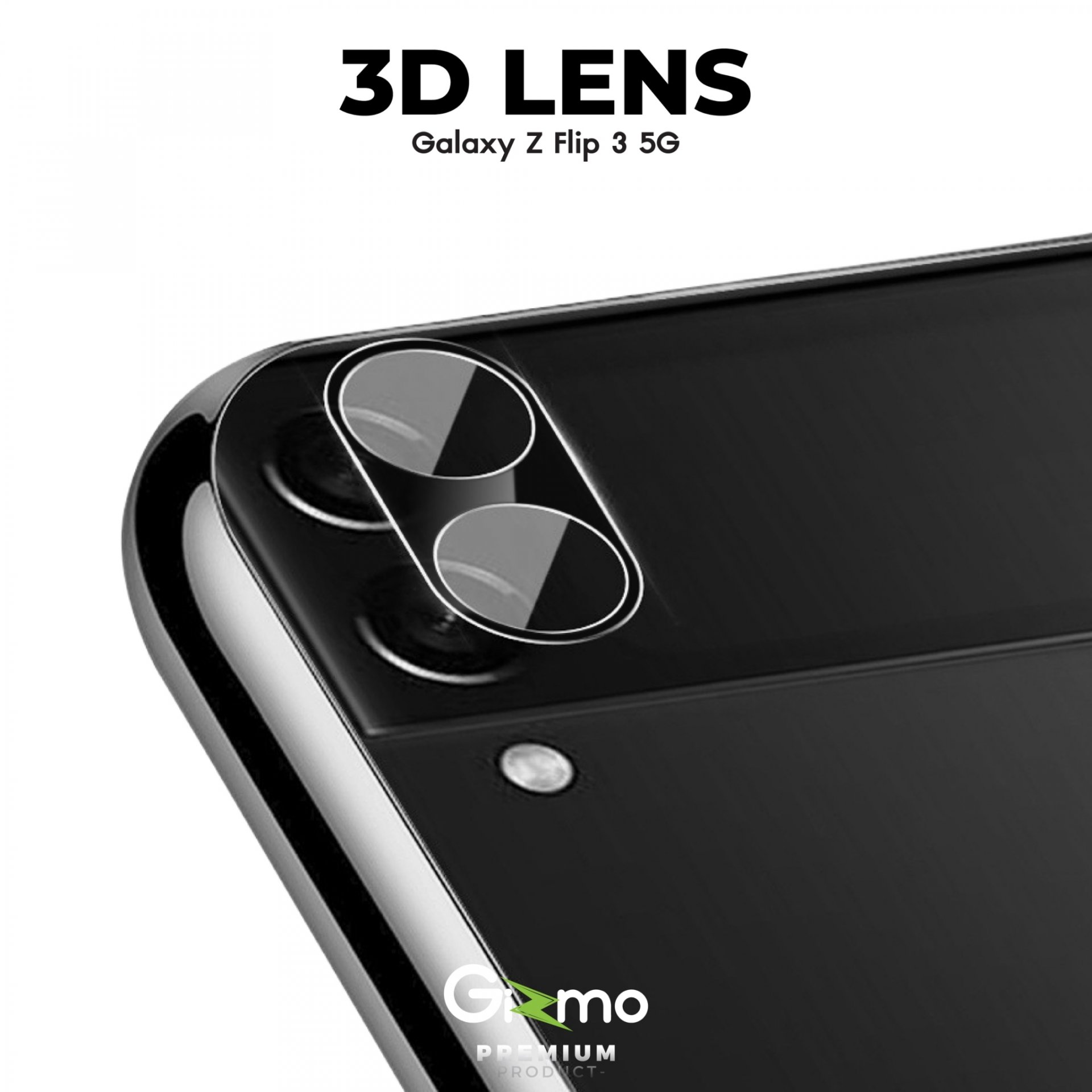 Gizmo ฟิล์มเลนส์กล้อง Galaxy Z Flip3 ฟิล์มกระจกนิรภัยเลนส์กล้องโทรศัพท์
