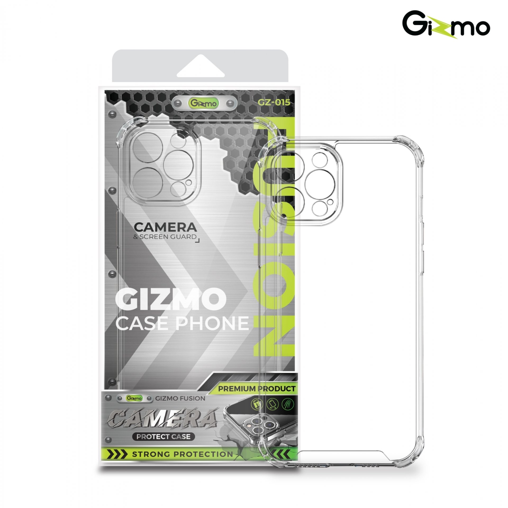 Gizmo เคสไอโฟน เคสiphone 11 iphone12 เคสยกขอบกันกระแทก เคสกันเลนส์กล้อง รุ่น Fusion camera protect