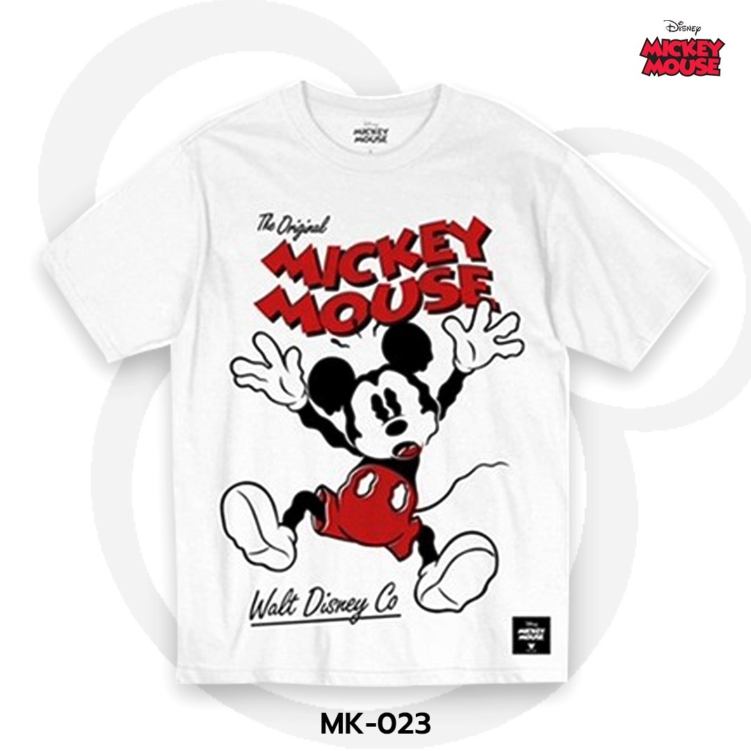 Mickey Mouse เสื้อยืดลิขสิทธิ์ คอกลม แขนสั้น (MK-023)