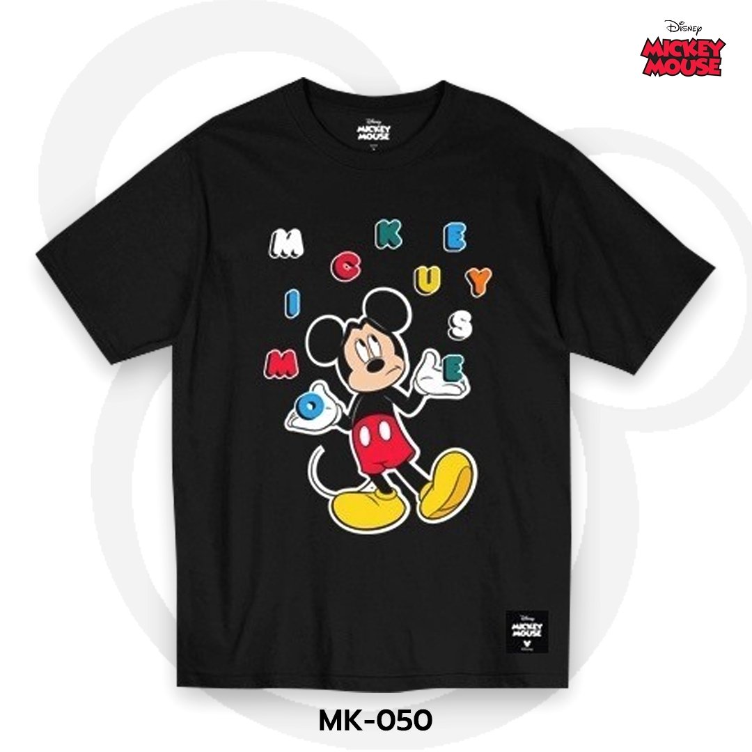 Mickey Mouse เสื้อยืดลิขสิทธิ์ คอกลม แขนสั้น (MK-050)