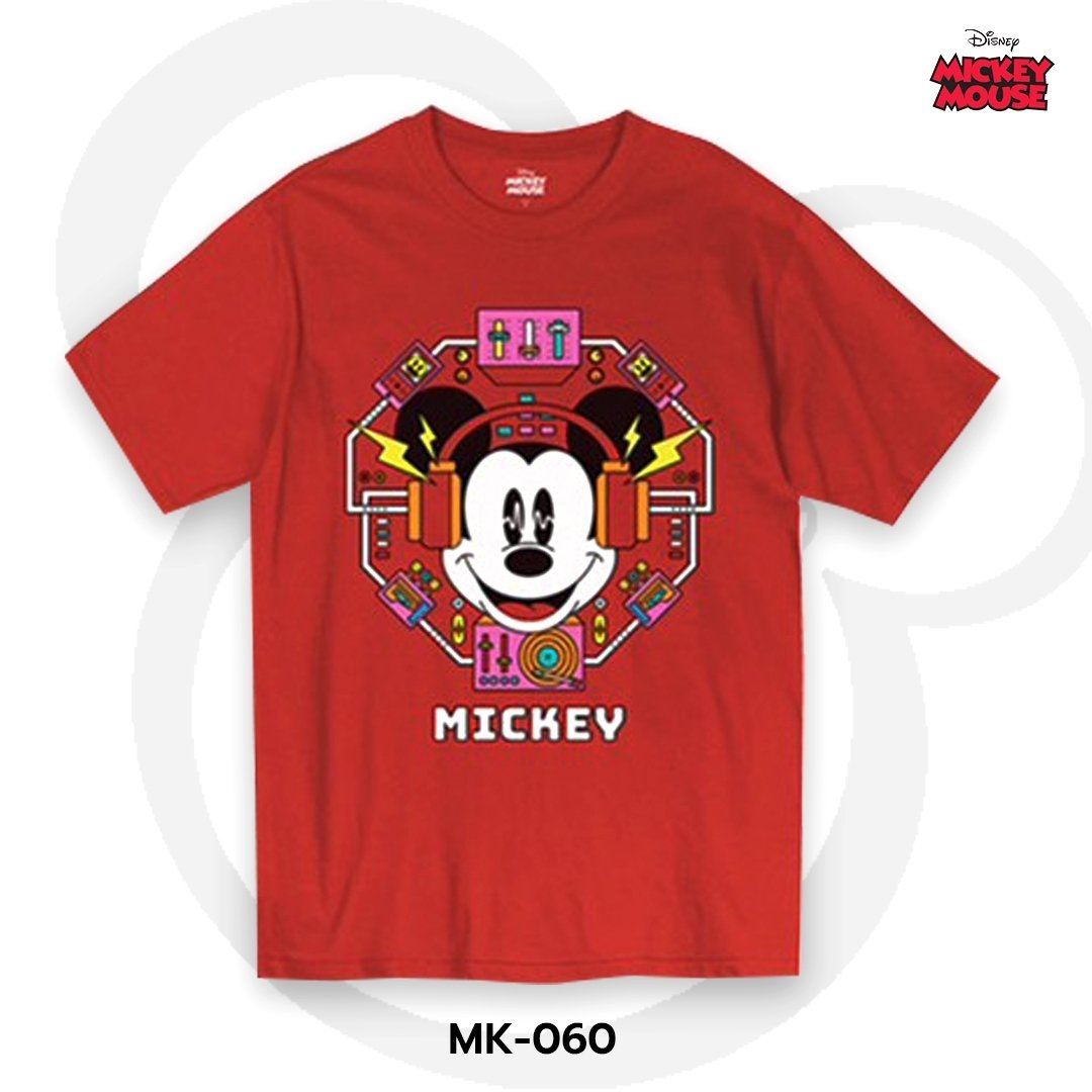 Mickey Mouse เสื้อยืดลิขสิทธิ์ คอกลม แขนสั้น (MK-060)