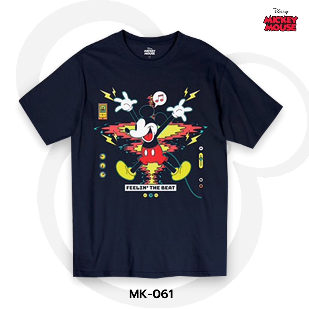 Mickey Mouse เสื้อยืดลิขสิทธิ์ คอกลม แขนสั้น (MK-061)