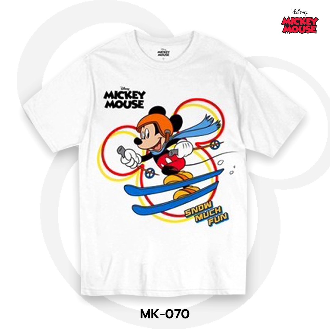 Mickey Mouse เสื้อยืดลิขสิทธิ์ คอกลม แขนสั้น (MK-070)
