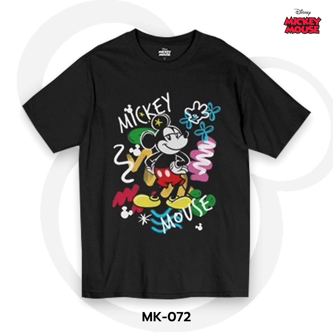 Mickey Mouse เสื้อยืดลิขสิทธิ์ คอกลม แขนสั้น (MK-072)
