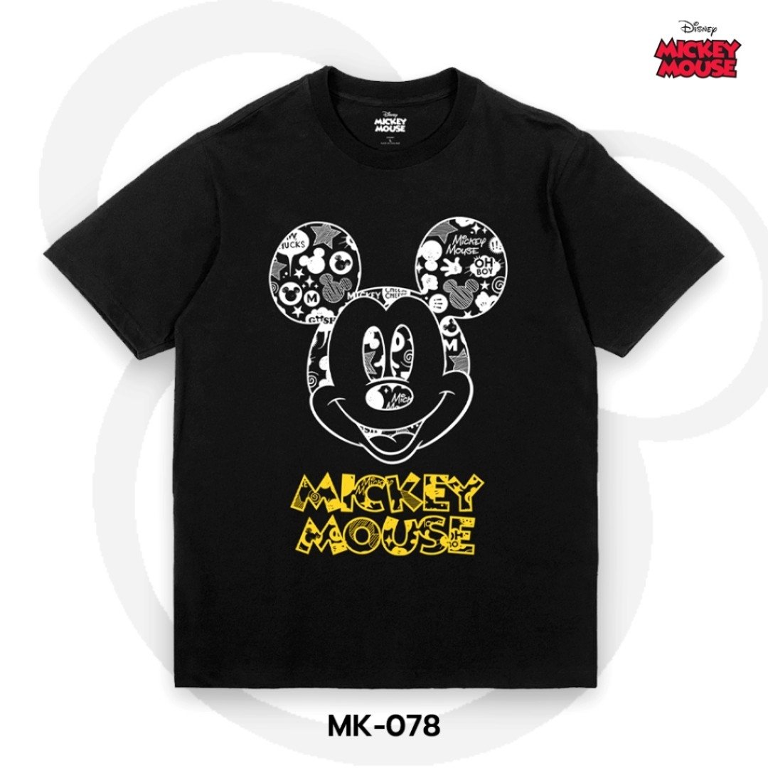 Mickey Mouse เสื้อยืดลิขสิทธิ์ คอกลม แขนสั้น (MK-078)