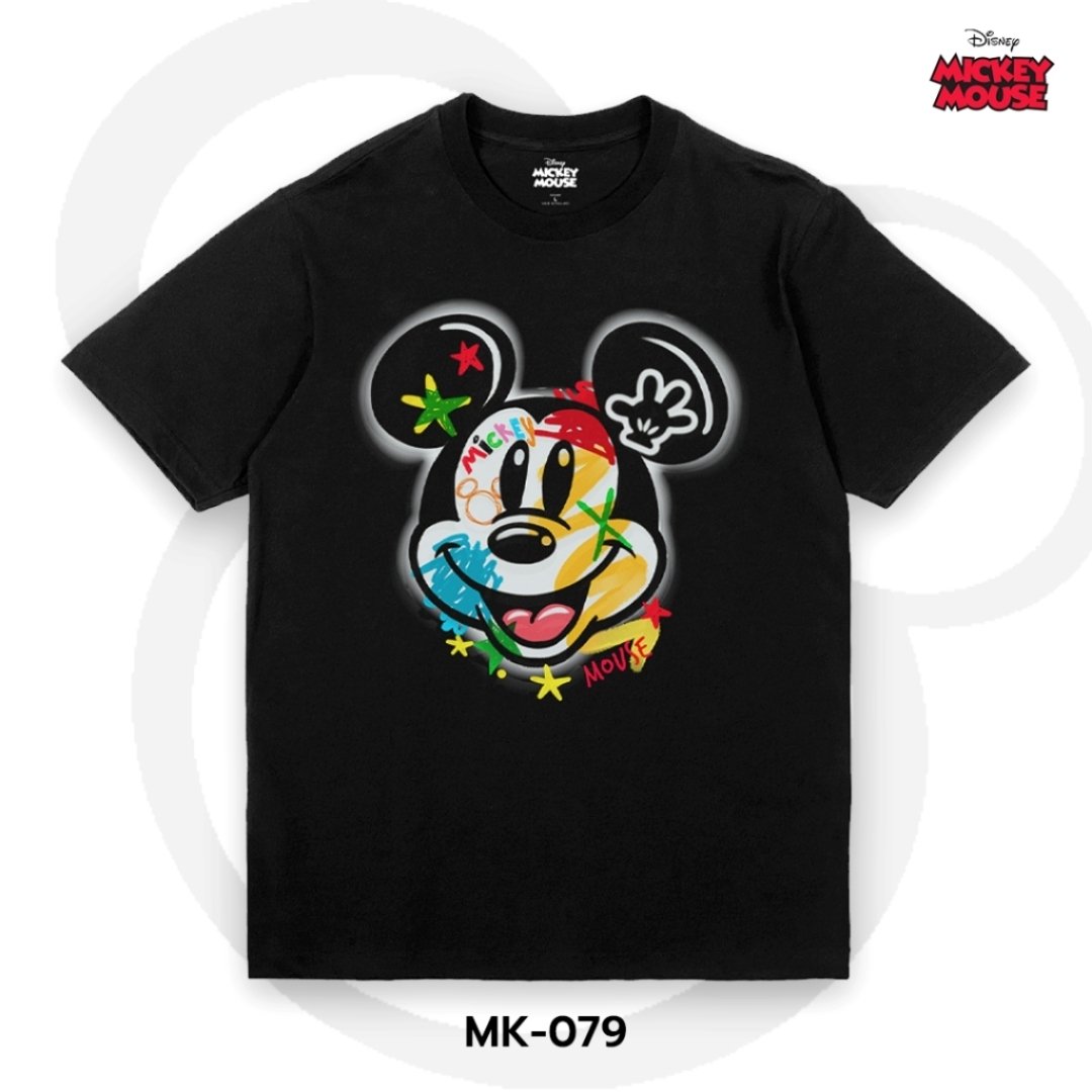 Mickey Mouse เสื้อยืดลิขสิทธิ์ คอกลม แขนสั้น (MK-079)