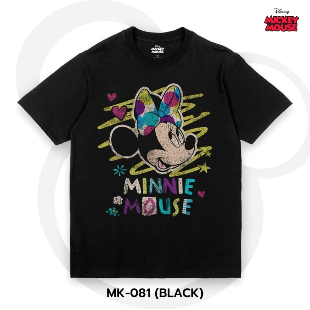 Mickey Mouse เสื้อยืดลิขสิทธิ์ คอกลม แขนสั้น (MK-081)