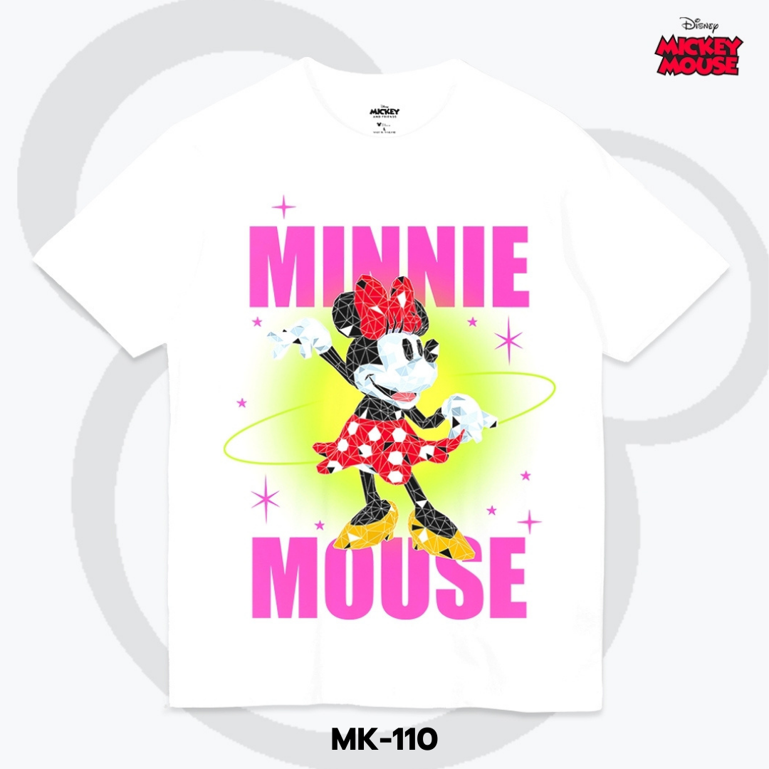 Mickey Mouse เสื้อยืดลิขสิทธิ์ คอกลม แขนสั้น (MK-110)