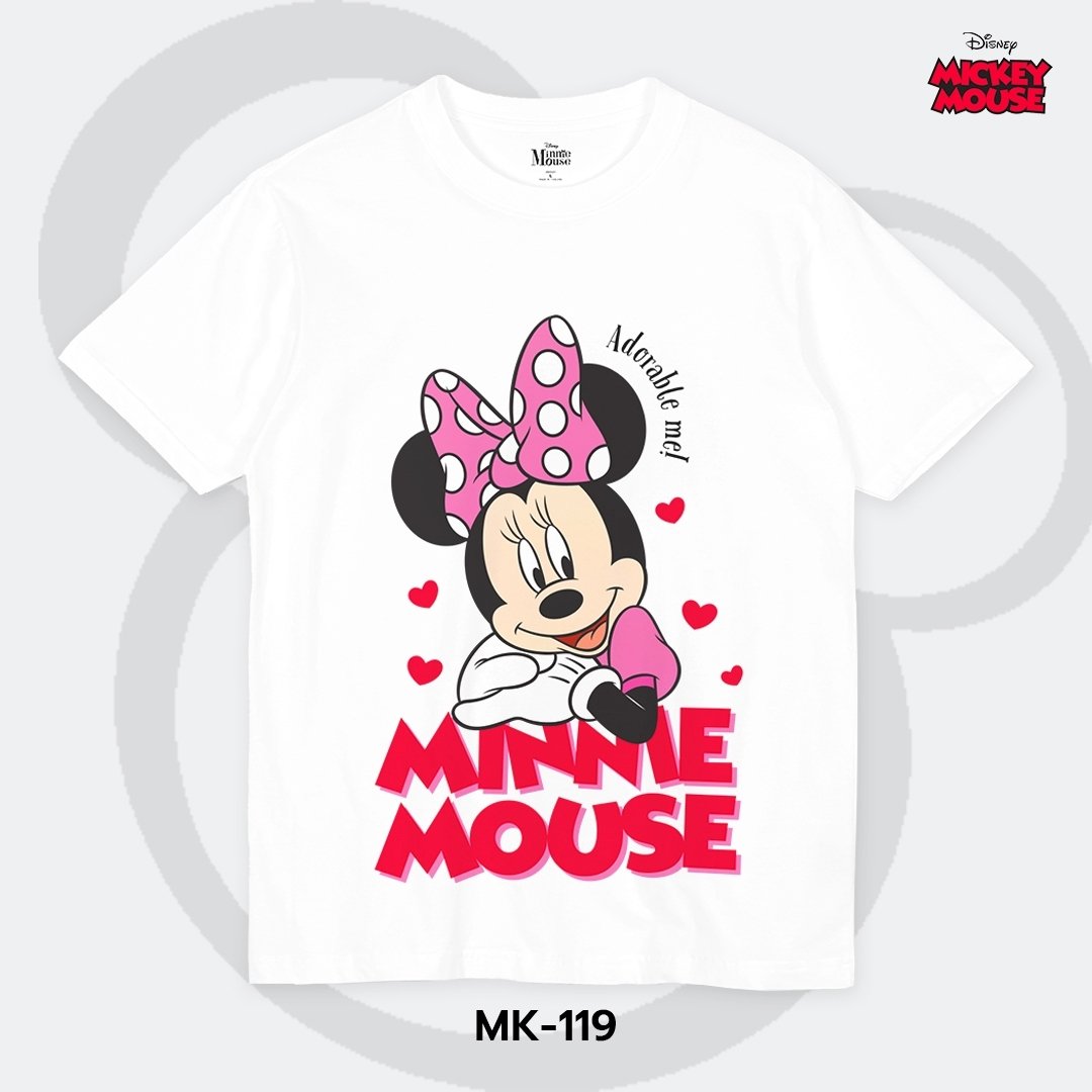 Mickey Mouse เสื้อยืดลิขสิทธิ์ คอกลม แขนสั้น (MK-119)