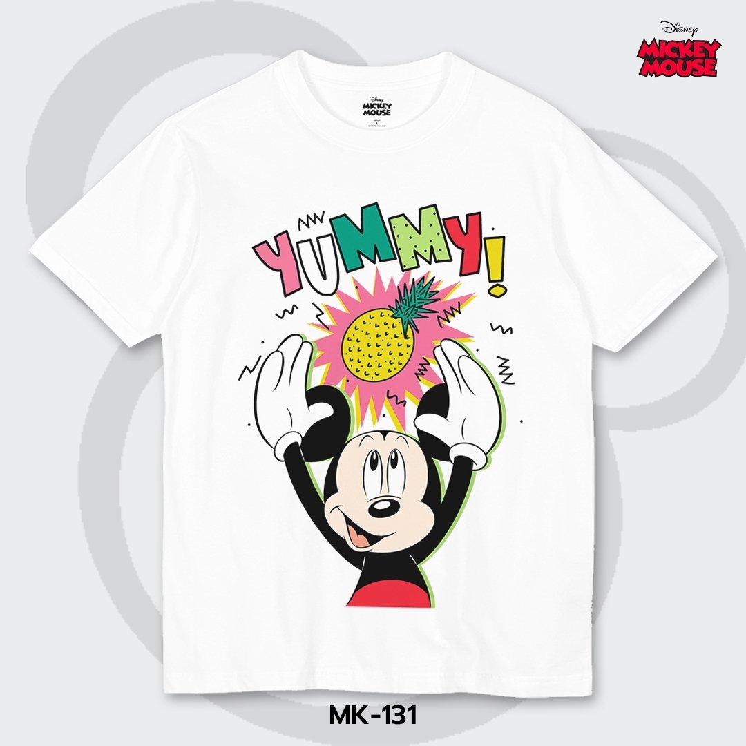 Mickey Mouse เสื้อยืดลิขสิทธิ์ คอกลม แขนสั้น (MK-131)