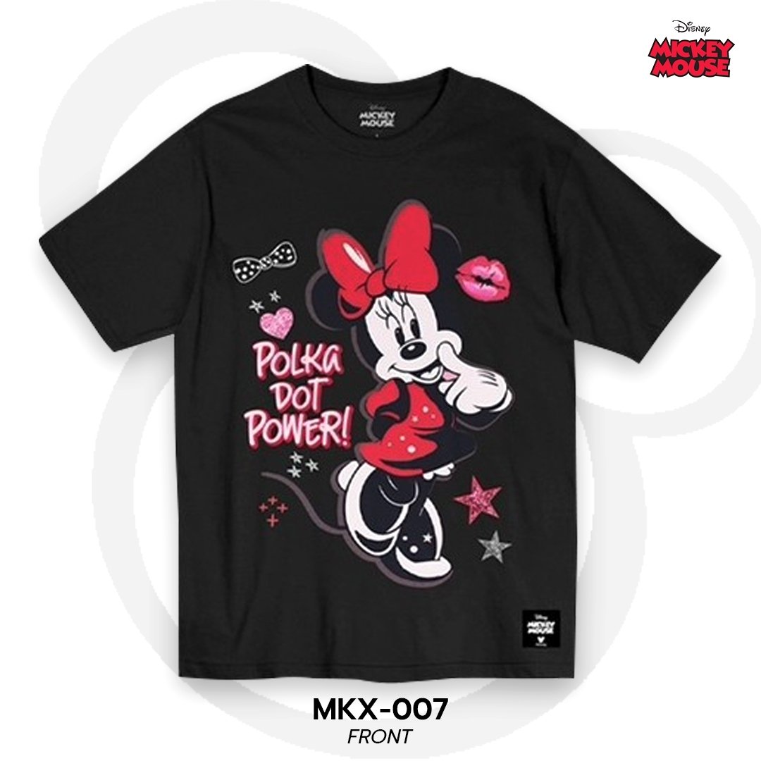 Mickey Mouse เสื้อยืดลิขสิทธิ์ คอกลม แขนสั้น (MKX-007)