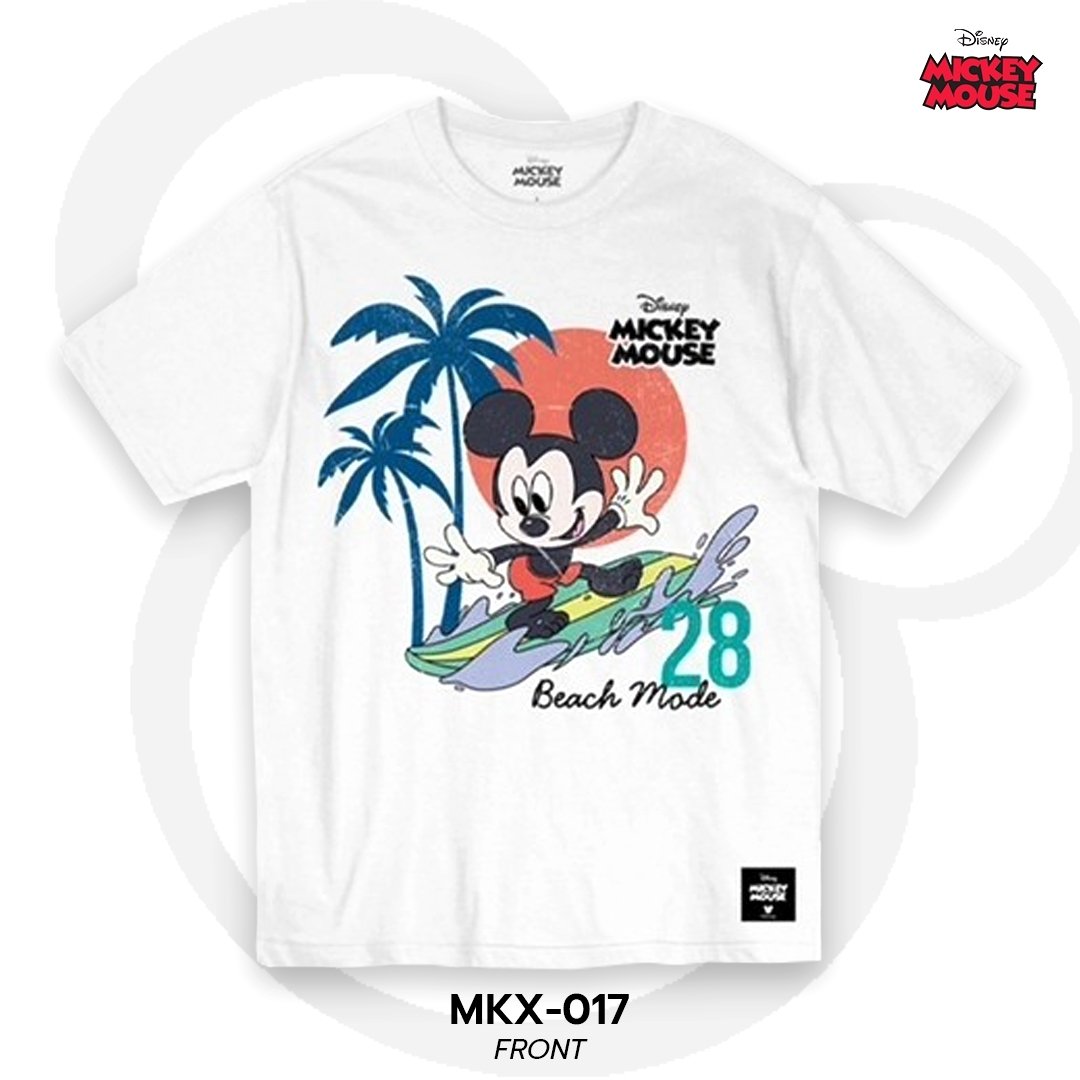 Mickey Mouse เสื้อยืดลิขสิทธิ์ คอกลม แขนสั้น (MKX-017)