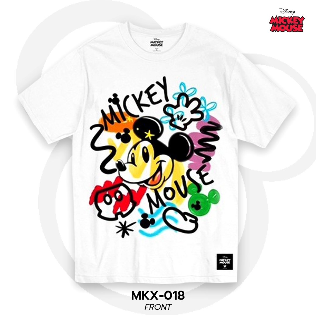 Mickey Mouse เสื้อยืดลิขสิทธิ์ คอกลม แขนสั้น (MKX-018)