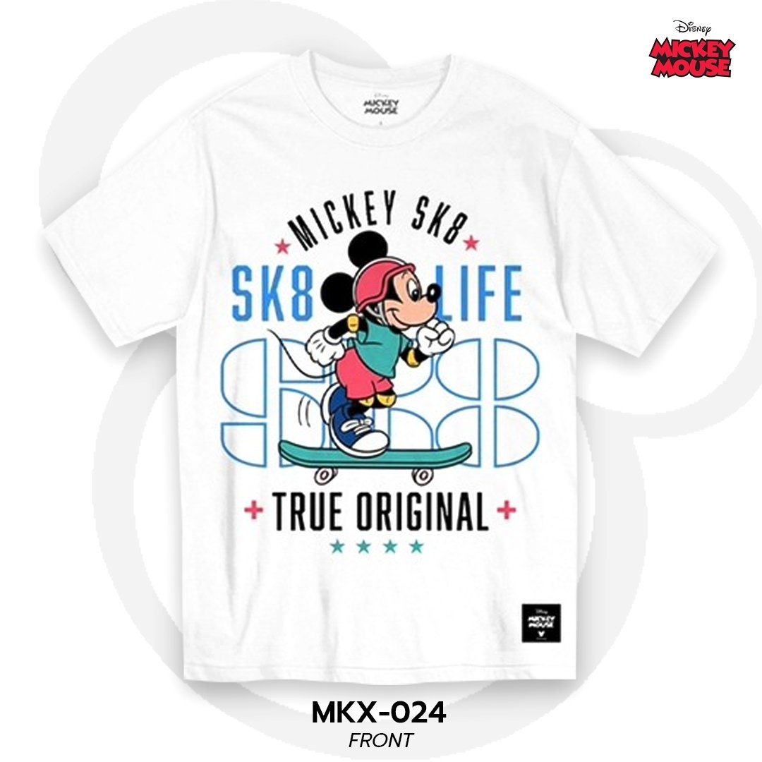 Mickey Mouse เสื้อยืดลิขสิทธิ์ คอกลม แขนสั้น (MKX-024)