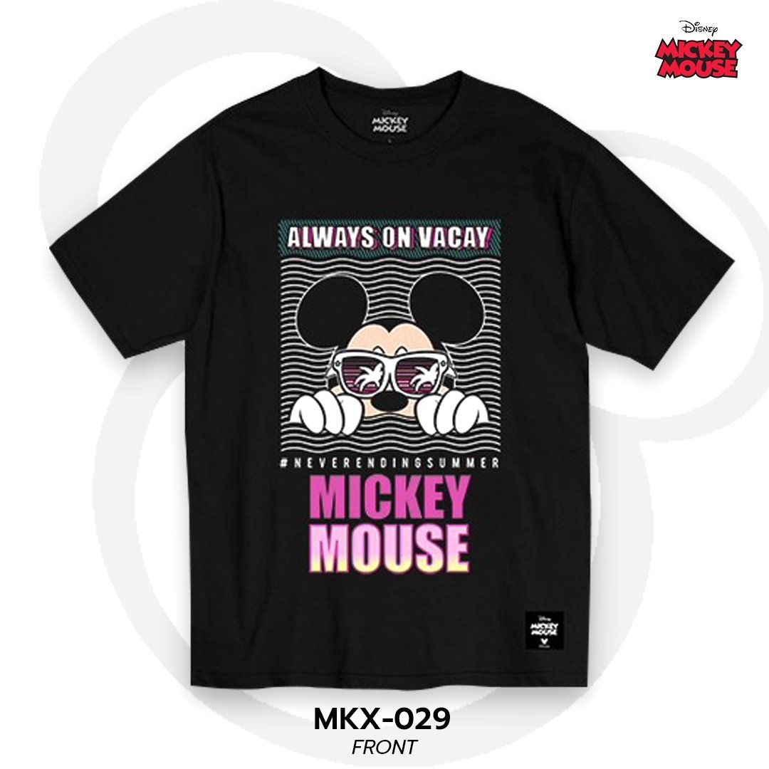 Mickey Mouse เสื้อยืดลิขสิทธิ์ คอกลม แขนสั้น (MKX-029)