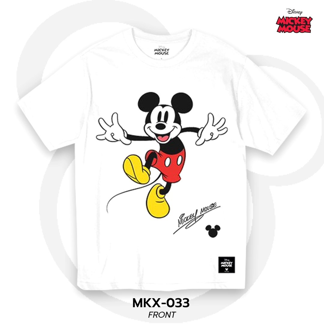 Mickey Mouse เสื้อยืดลิขสิทธิ์ คอกลม แขนสั้น (MKX-033)