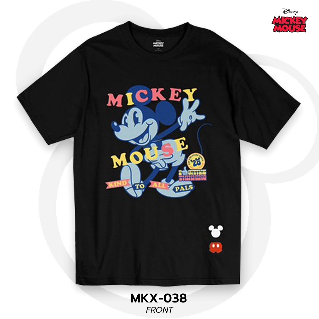 Mickey Mouse เสื้อยืดลิขสิทธิ์ คอกลม แขนสั้น (MKX-038)