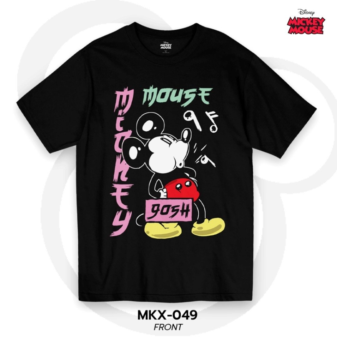 Mickey Mouse เสื้อยืดลิขสิทธิ์ คอกลม แขนสั้น (MKX-049)