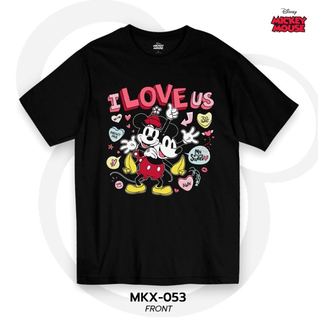 Mickey Mouse เสื้อยืดลิขสิทธิ์ คอกลม แขนสั้น (MKX-053)
