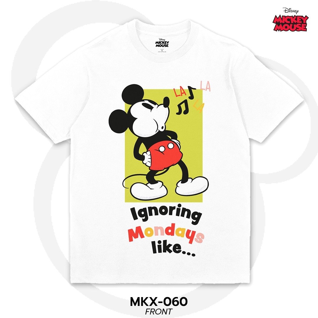 Mickey Mouse เสื้อยืดลิขสิทธิ์ คอกลม แขนสั้น (MKX-060)