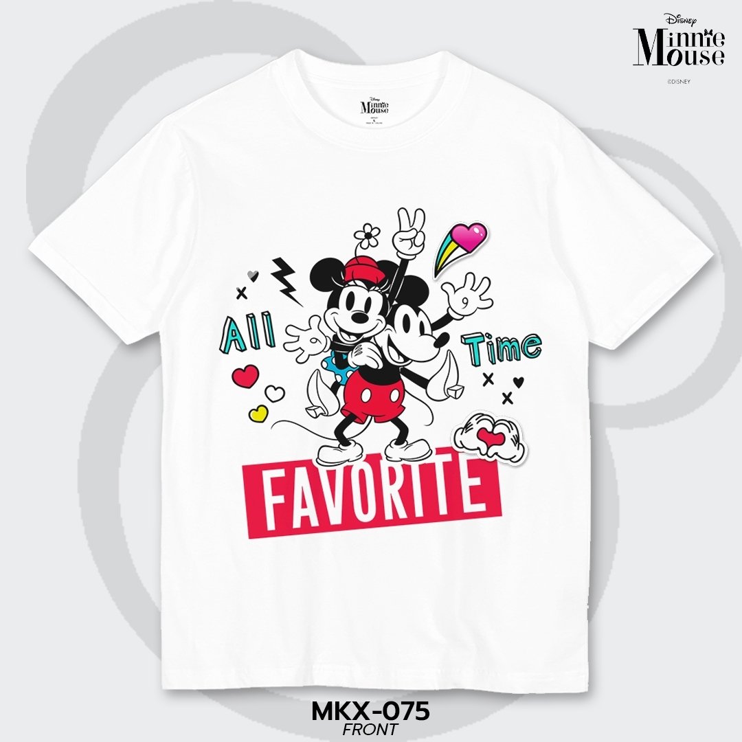 Mickey Mouse เสื้อยืดลิขสิทธิ์ คอกลม แขนสั้น (MKX-075)