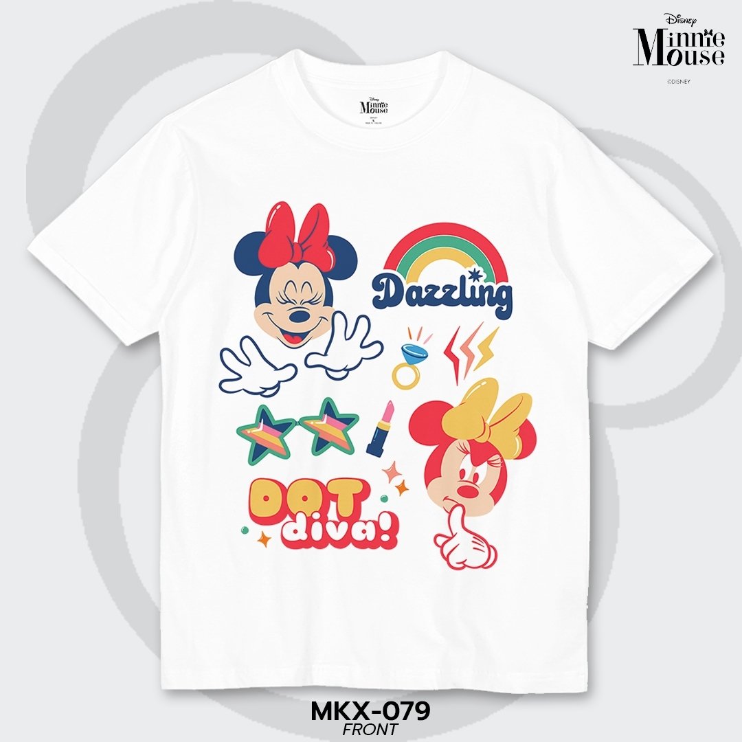 Mickey Mouse เสื้อยืดลิขสิทธิ์ คอกลม แขนสั้น (MKX-079)