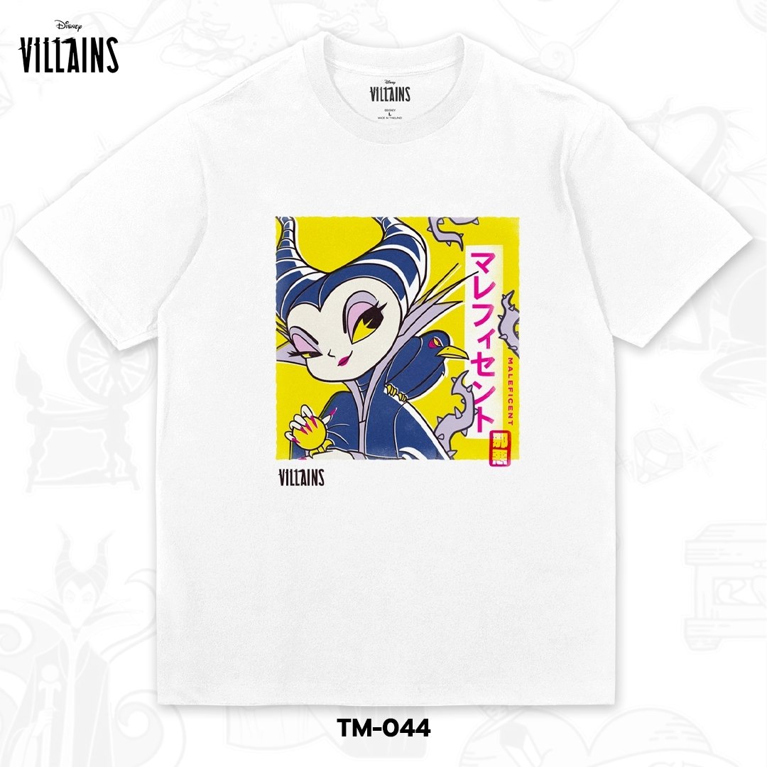 Power 7 Shop เสื้อยืดการ์ตูน "VILLAINS"  ลิขสิทธ์แท้ DISNEY  (TM-044)