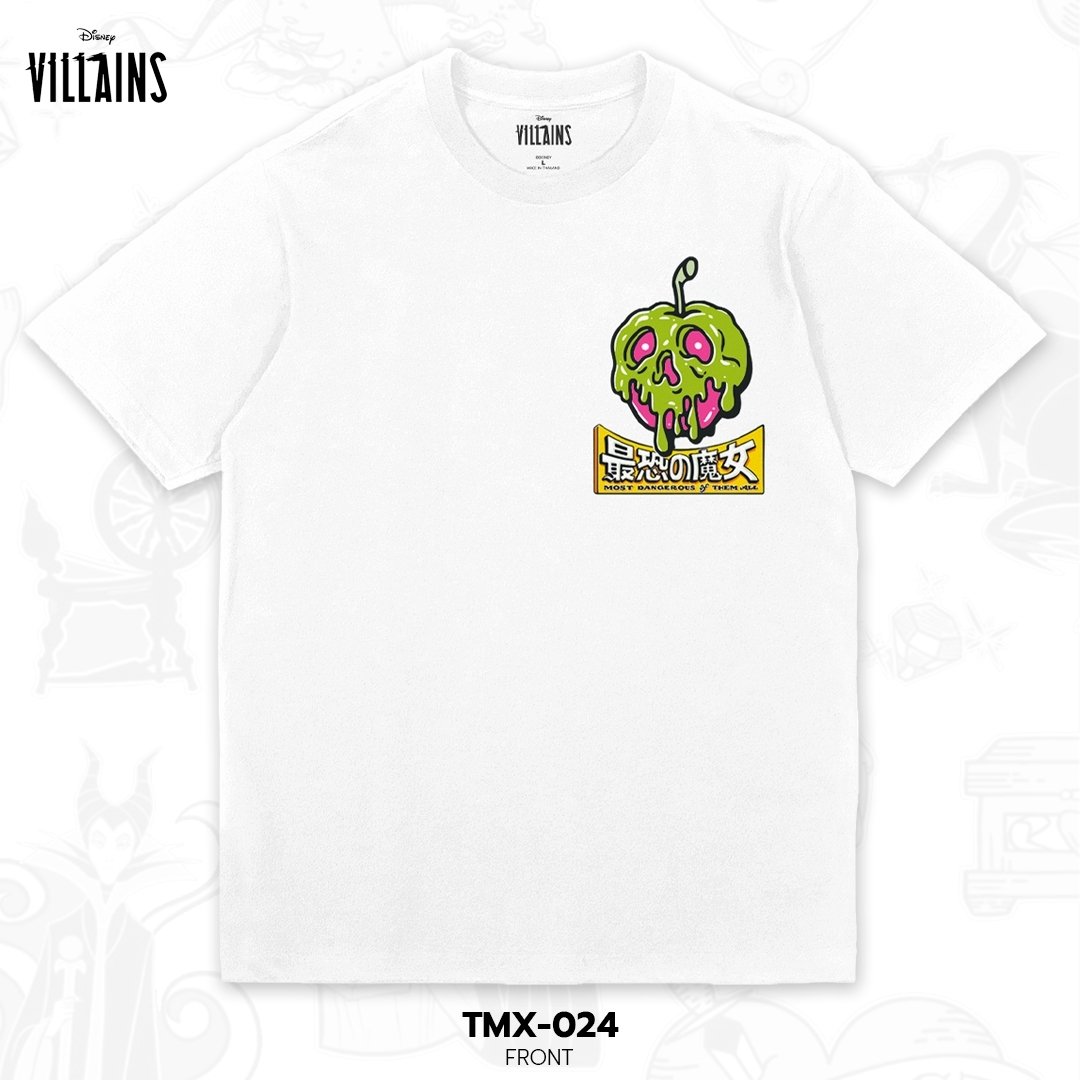 Power 7 Shop เสื้อยืดการ์ตูน "VILLAINS"  ลิขสิทธ์แท้ DISNEY  (TMX-024)