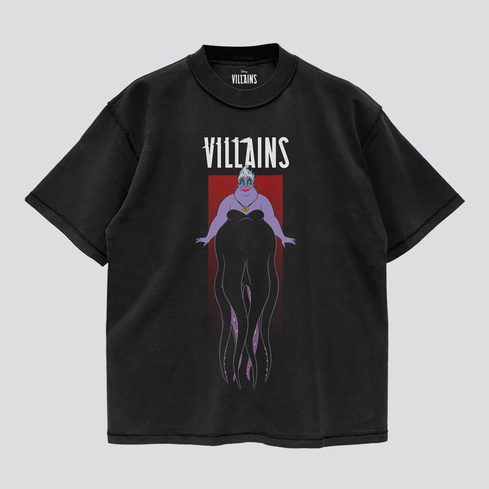 Villains เสื้อยืดการ์ตูน ลาย "Ursula" ดิสนีย์ คอลเลคชั่น "Disney Villains"  (TMP-003)