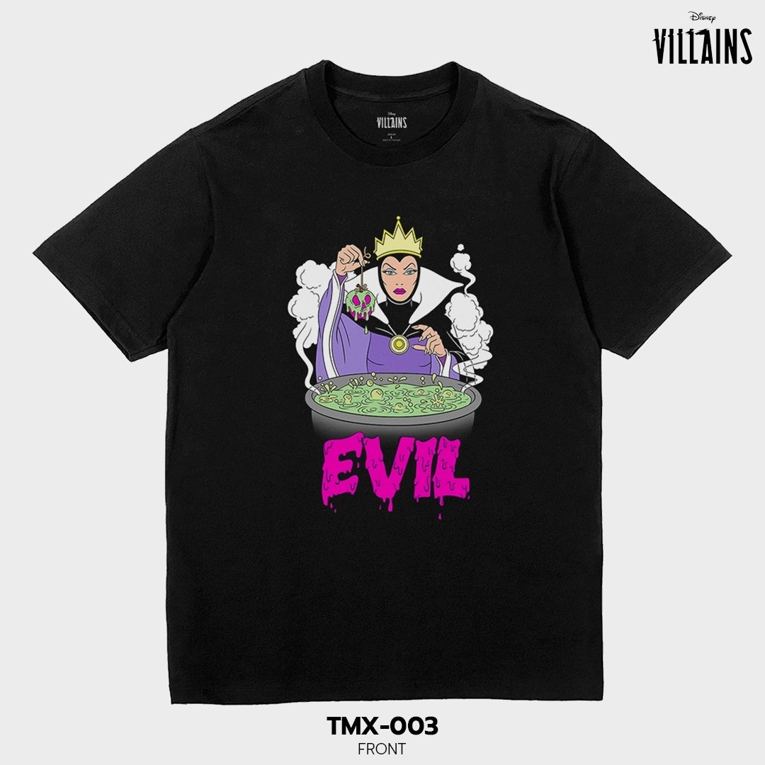 Villains เสื้อยืดการ์ตูน ลาย "รวมเหล่าตัวร้าย" ดิสนีย์ คอลเลคชั่น "Disney Villains"  (TMX-003)