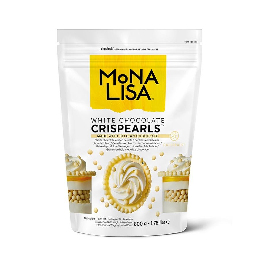 Mona Lisa White Chocolate Crispearls - ข้าวพองเคลือบไวท์ช็อคโกแลต
