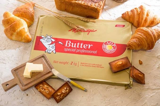 Montaigu AOP Butter 82% Fat :  2kg - เนยจืดทำครัวซองค์