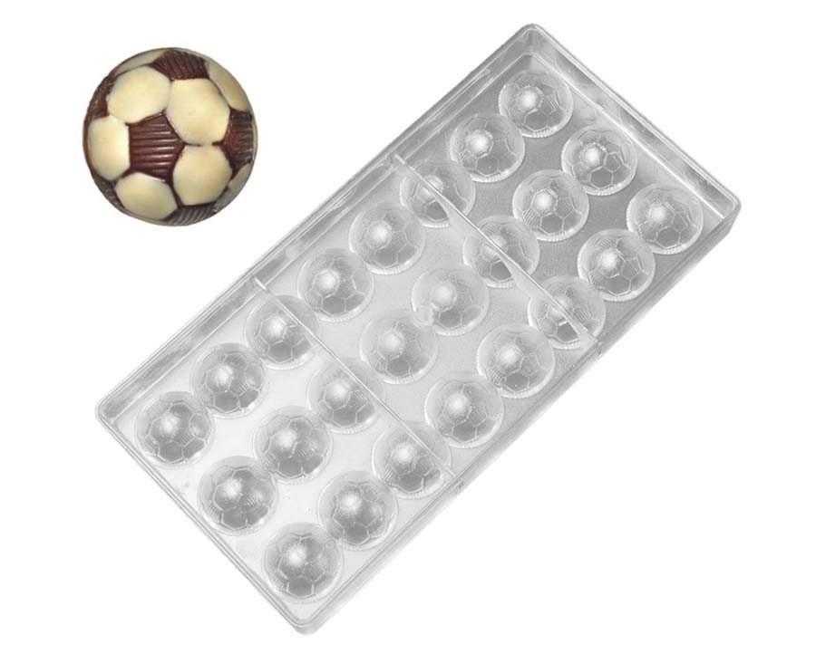 พิมพ์ช็อคโกแลต Polycarbonate รูป Football (2068)