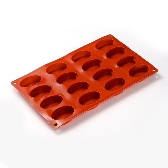 SILICONE MOLD : SMALL OVALS (16pcs)