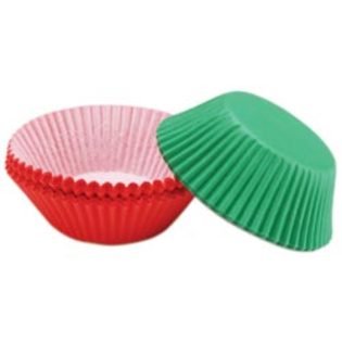 Wilton Christmas Red Green 75 Baking cups