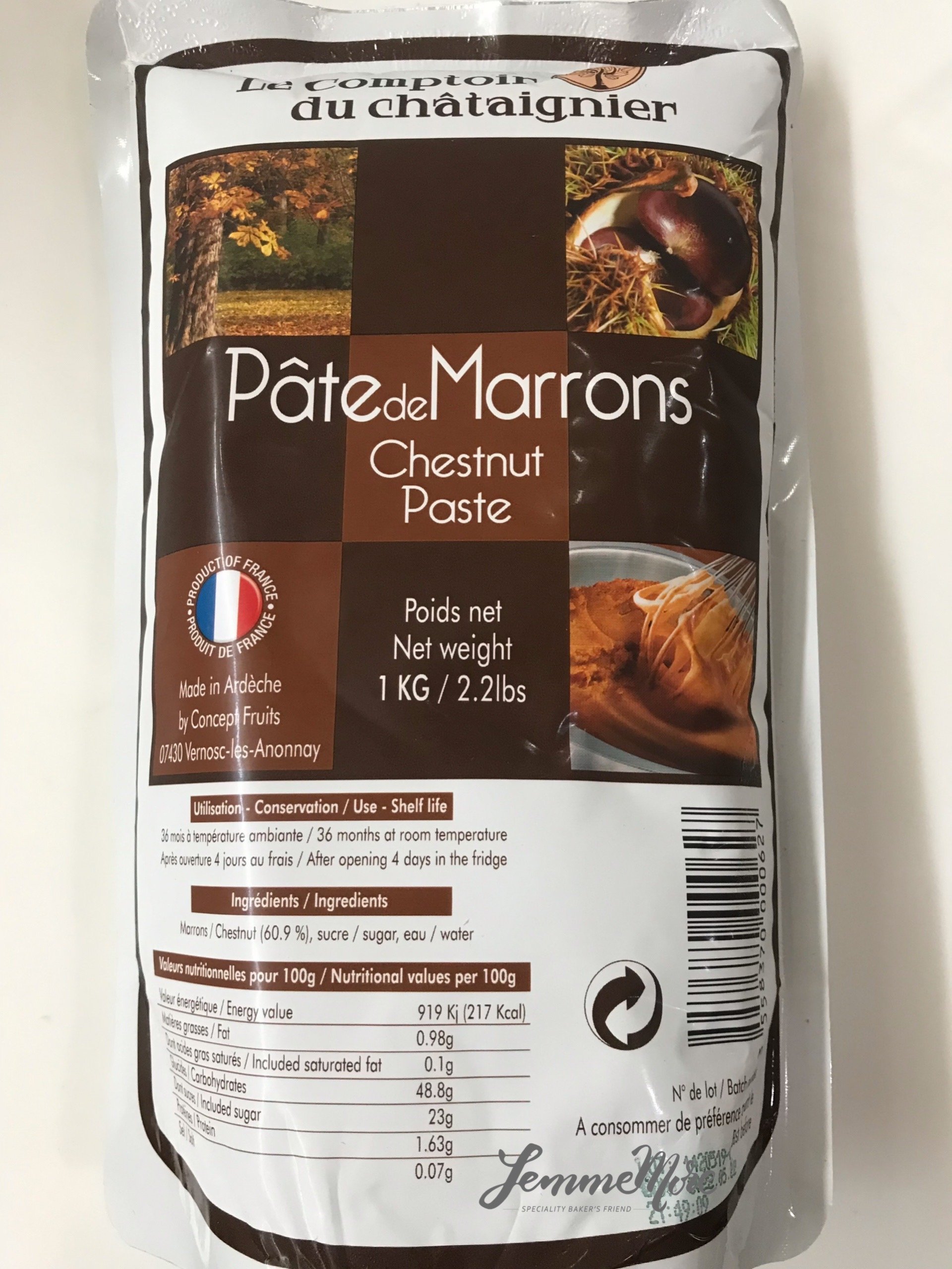 PÂTE DE MARRONS Chestnut Paste - เกาลัดบด