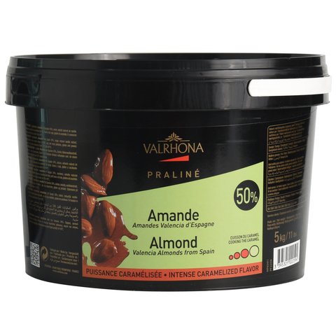 VALRHONA PRALINE AMANDE SEAU 50% - Almond Praline อัลมอนด์พารีน