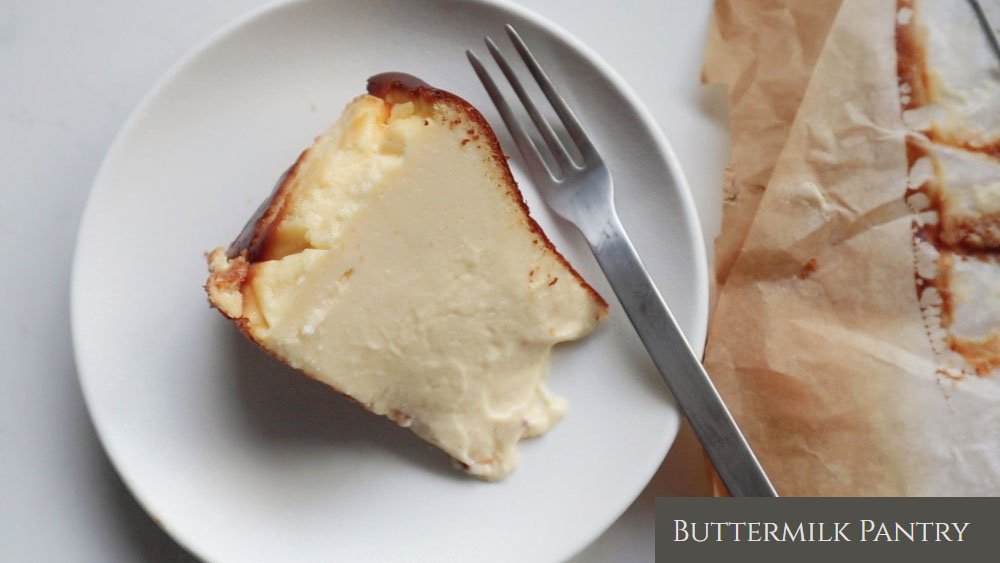 แปลสูตร Basque Burnt Cheesecake จากบล็อก Buttermilk Pantry