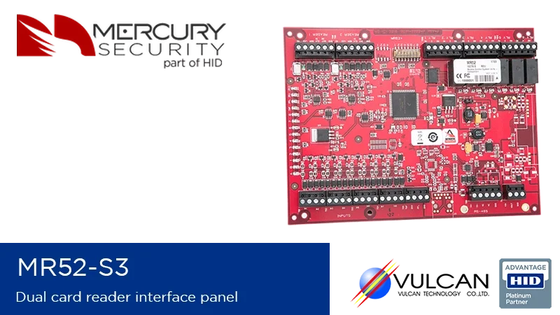 Lp Mr52 HID Mercury MR52-S3 - Dual card reader interface panel