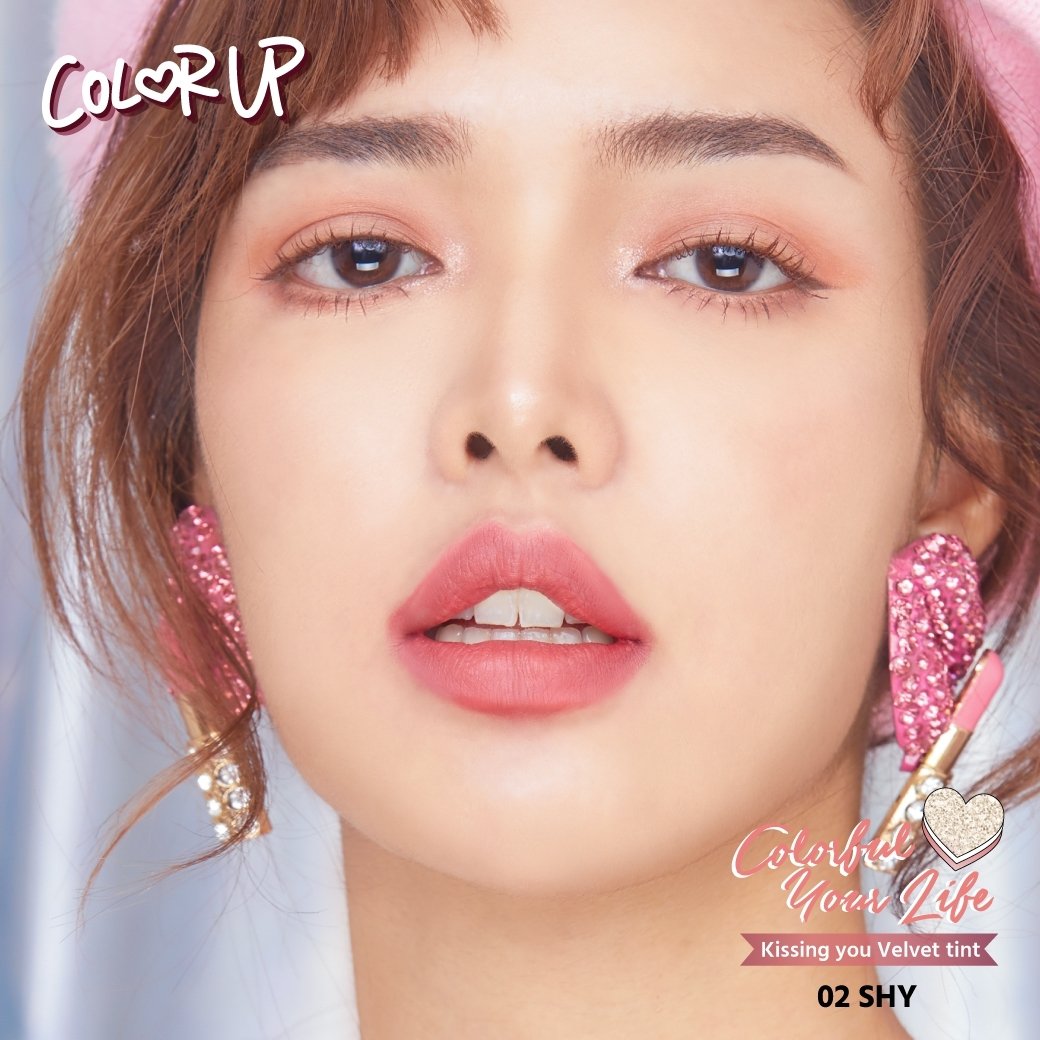 COLOR UP KISSING YOU VELVET TINT (ฝาทอง) #02 SHY