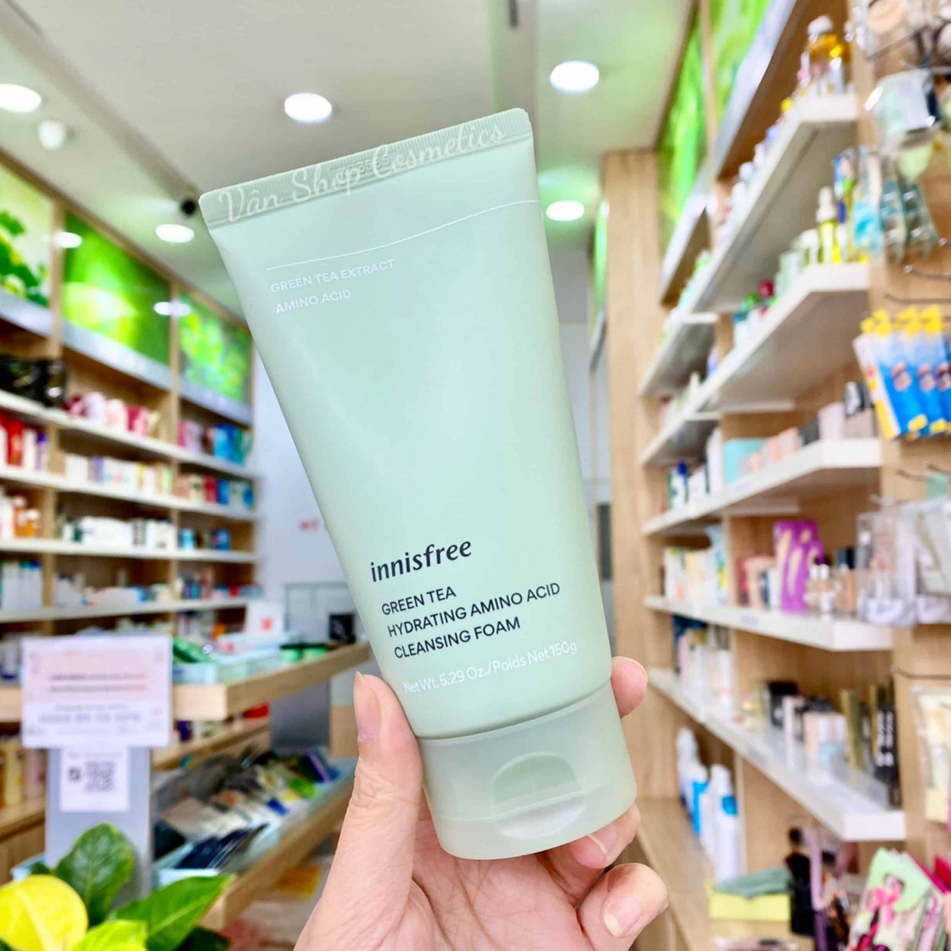 Innisfree Green Tea Hydrating Amino Acid Cleanser Foam 150g. (New 2022