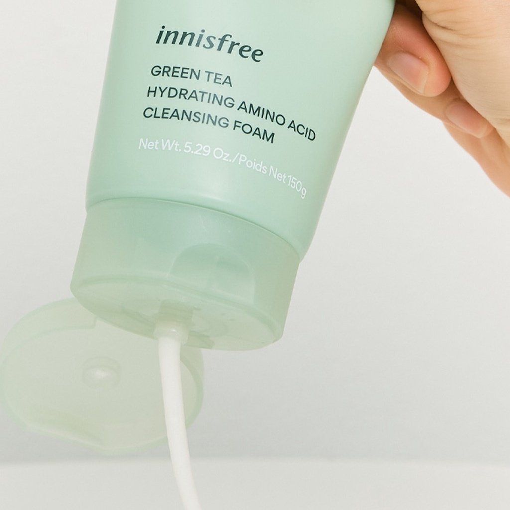 Innisfree Green Tea Hydrating Amino Acid Cleanser Foam 150g. (New 2022