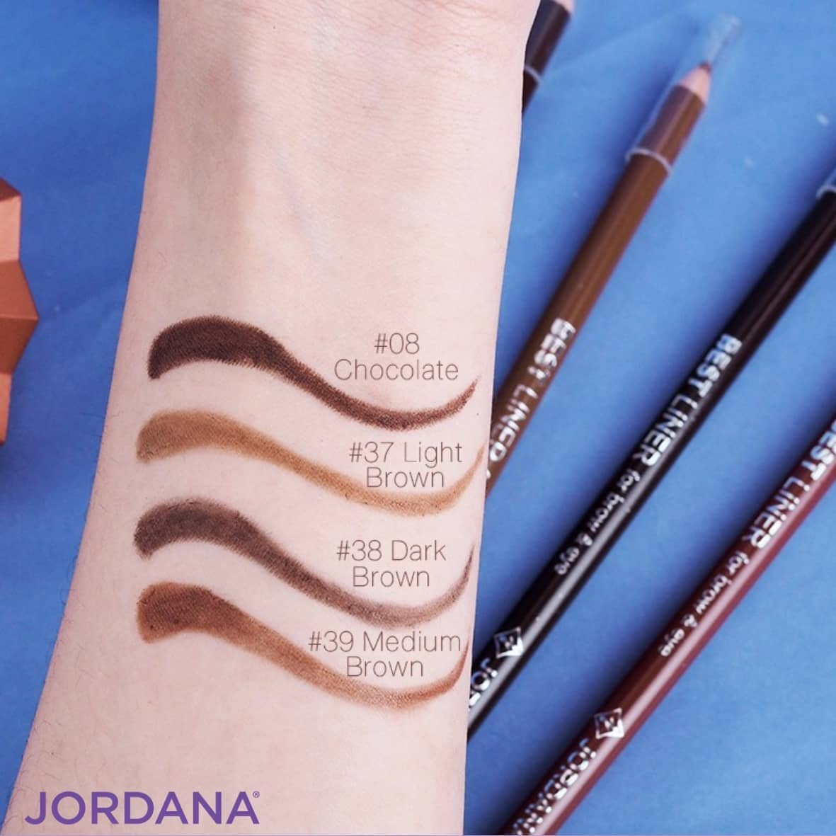 Jordana Best Liner For Brow & Eye 7" Eyeliner Pencil