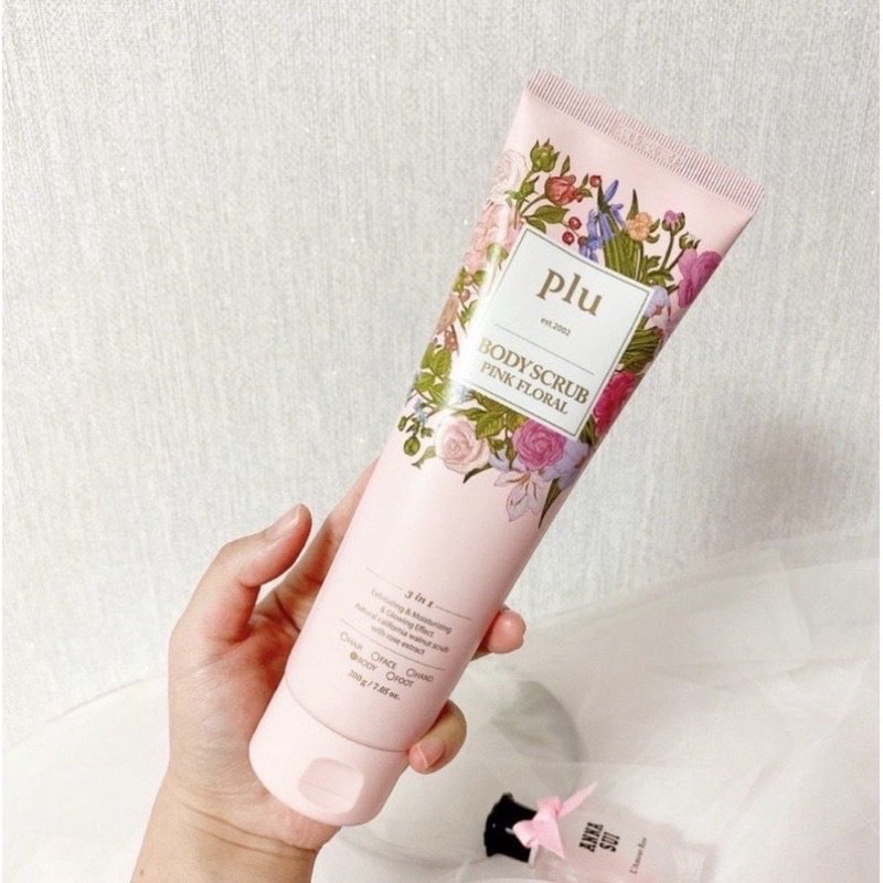 PLU Body Scrub Pink Floral 200g