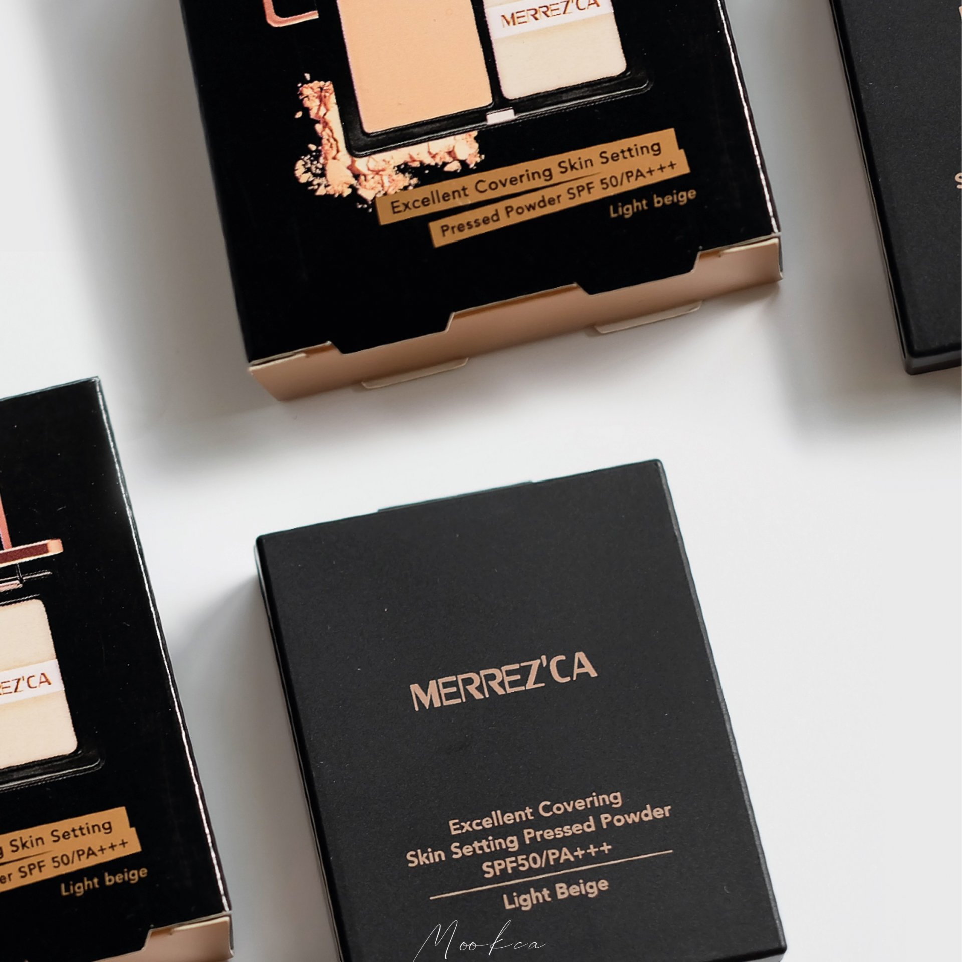 Merrez'Ca Excellent Covering Skin Setting Pressed Powder SPF50/PA+++ 7g (Mini)