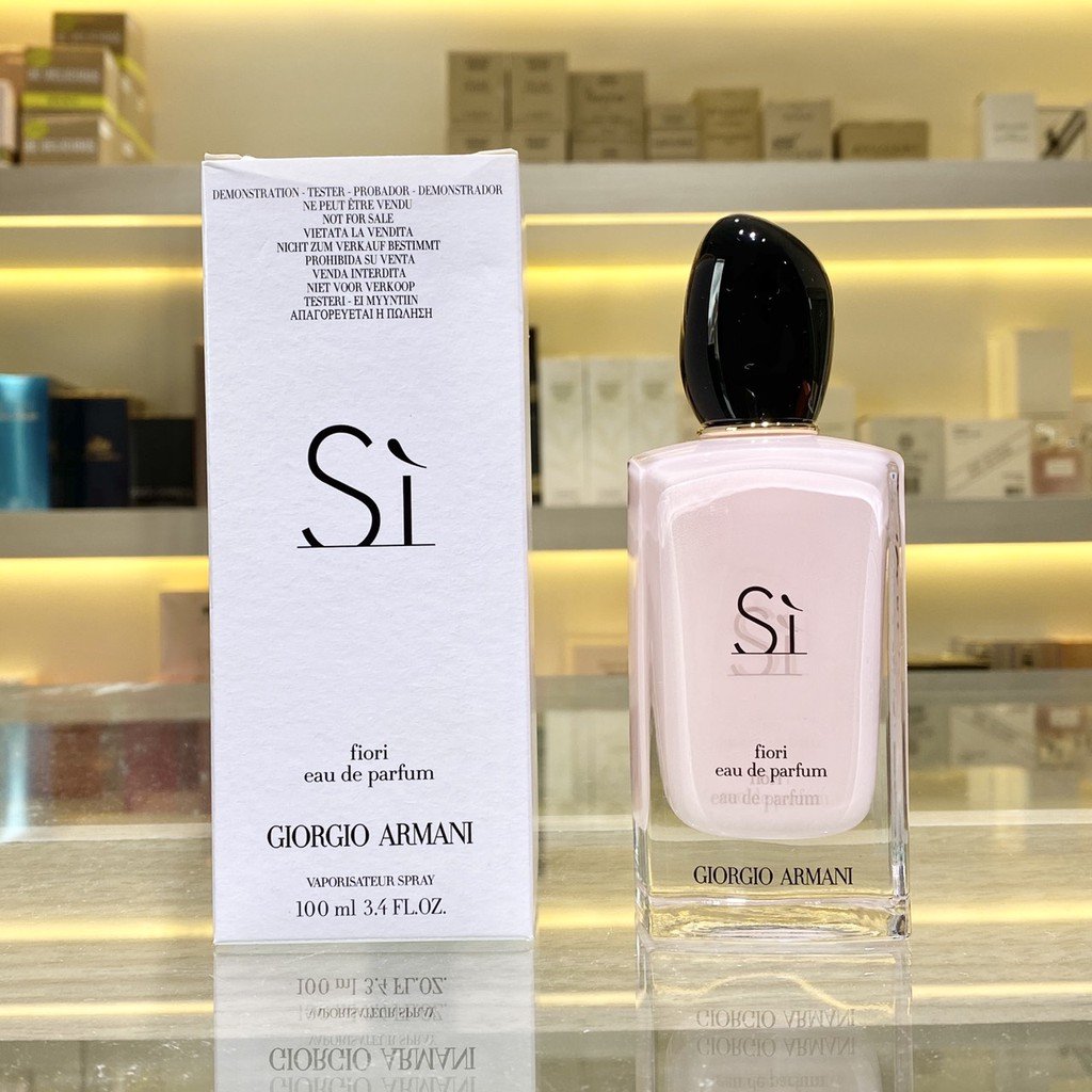 GIORGIO ARMANI Si Fiori EDP 100ml ขวดสีชมพูนู้ด (Tester Box) - mudmeeshop